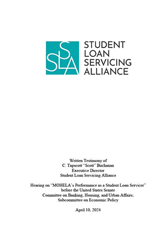 SLSA Testimony Before the Senate Banking Subcommittee on Economic Policy